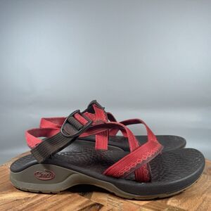 Chaco Updraft‎ Toe Loop Sandal Gray Red Women size 9